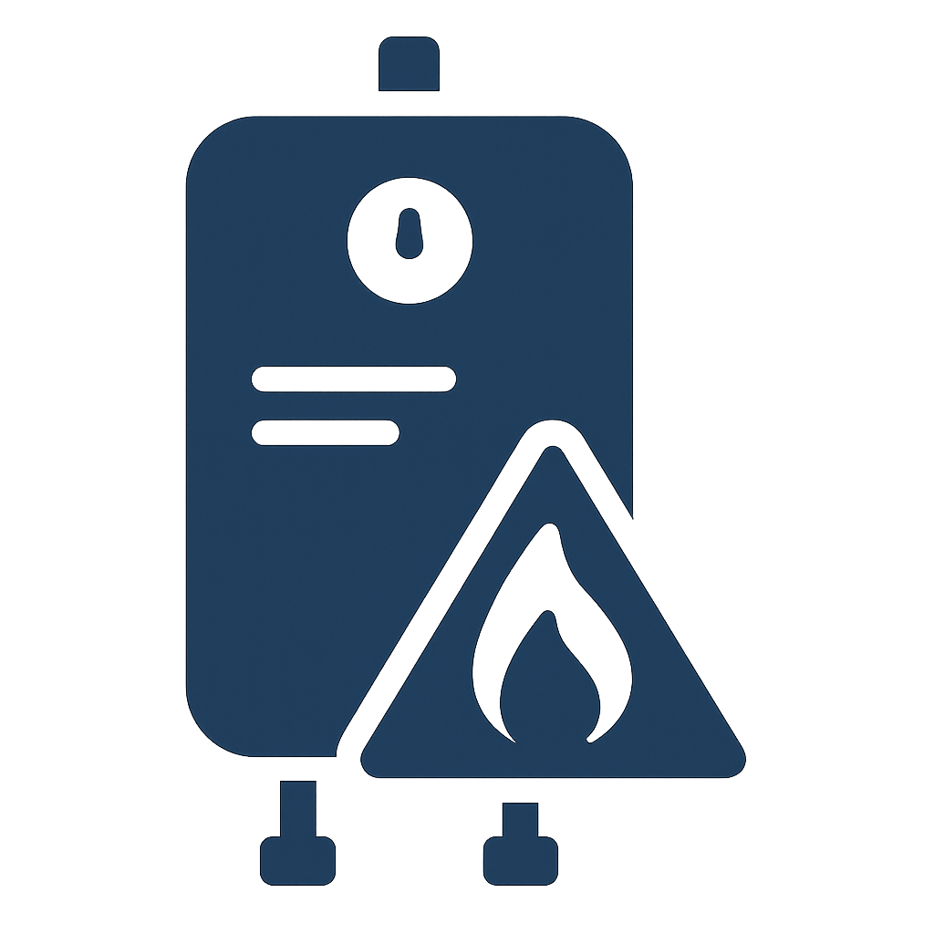 Water Heater Leak and Failure Icon