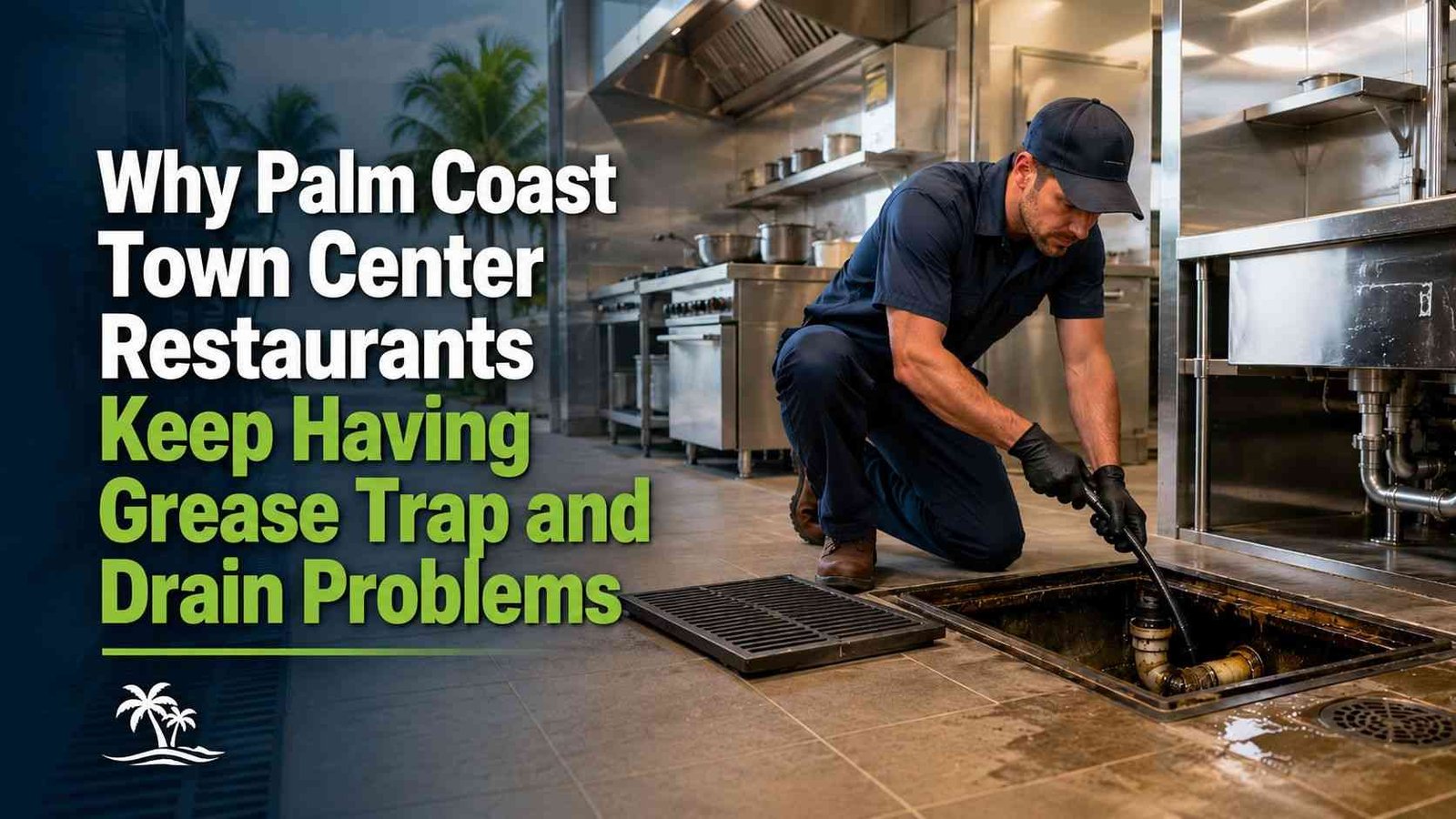 Grease trap and drain problems in Palm Coast Town Center restaurants