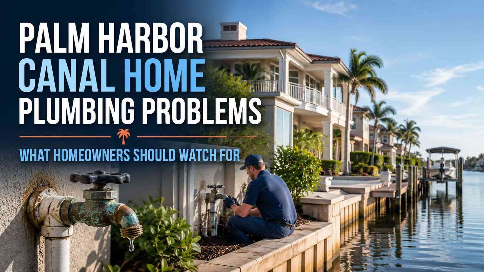 Palm Harbor canal home plumbing problems