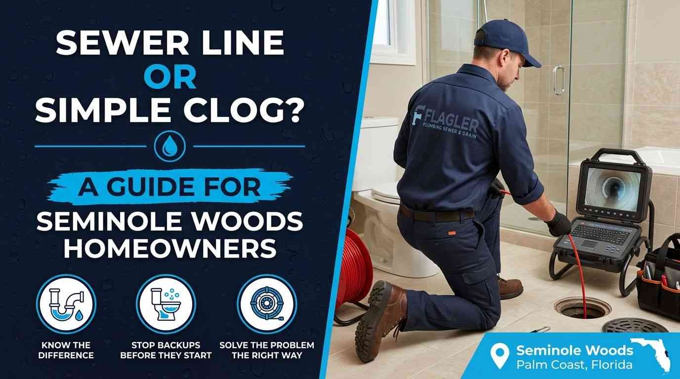 sewer line or simple clog - Seminole Woods homeowner guide